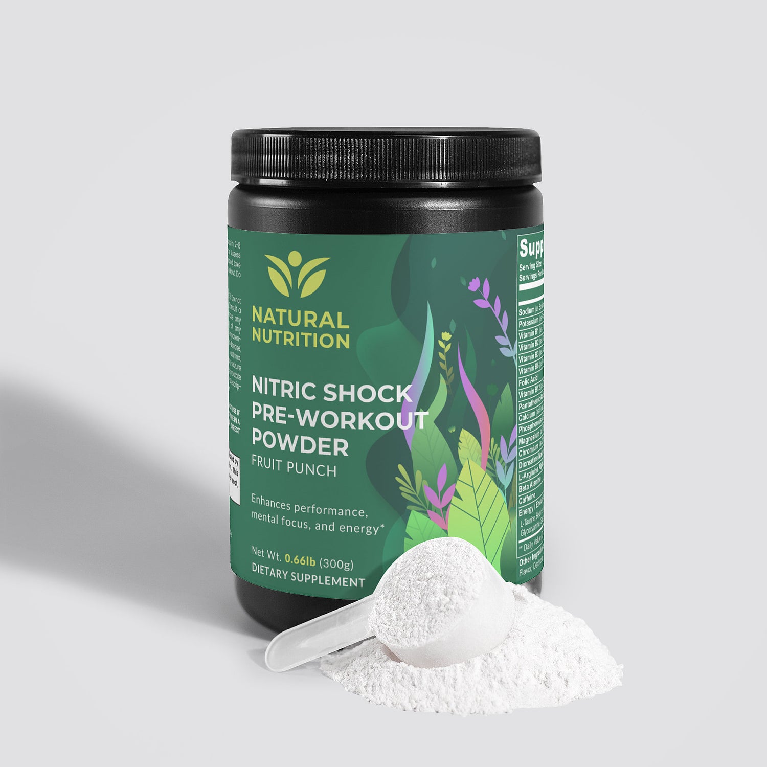 Nitric Shock Pre-Workout Powder (Fruit Punch)